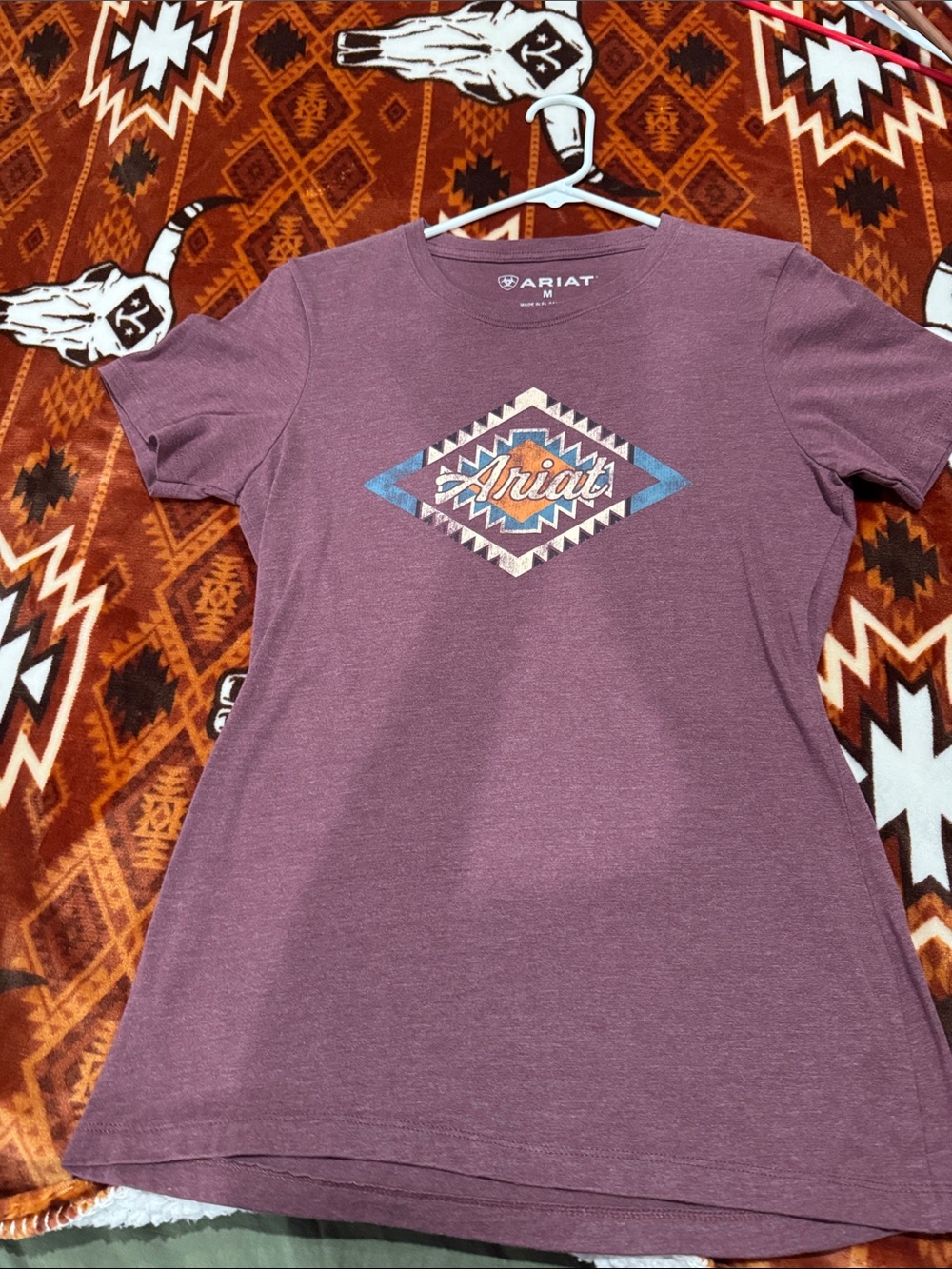 Ariat Women's Plum Southwestern Graphic Short-Sleeve Tee